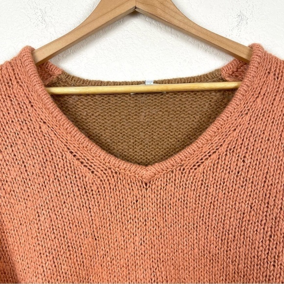 Madewell Wool Alpaca Blend Colorblock Balloon Sleeve Pullover Sweater Size S - Picture 5 of 12